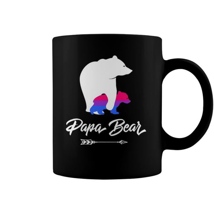 Mens Papa Bear Lgbt Straight Ally Bisexual Coffee Mug