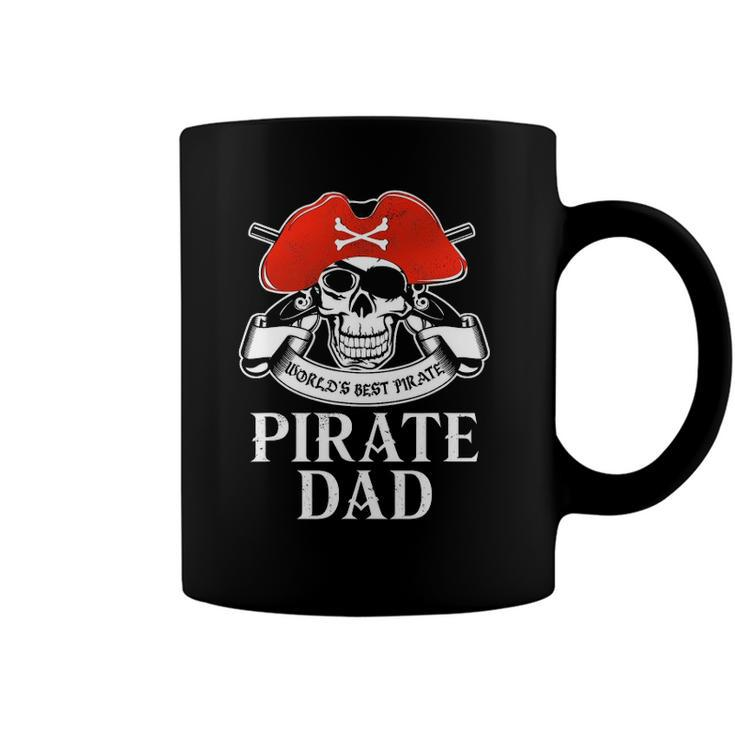 Mens Pirate Dad  Worlds Best Pirate Coffee Mug