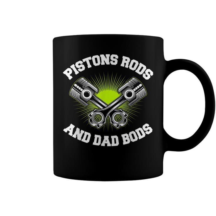 Mens Pistons Rods And Dad Bods  V2 Coffee Mug