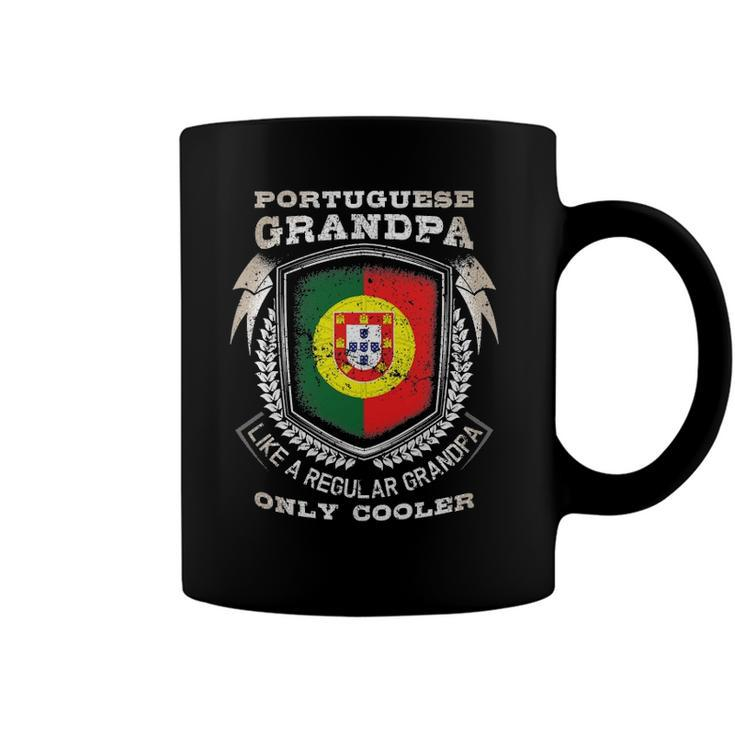Mens Portuguese Grandpa Like A Regular Grandpa Only Cooler Funny Coffee Mug