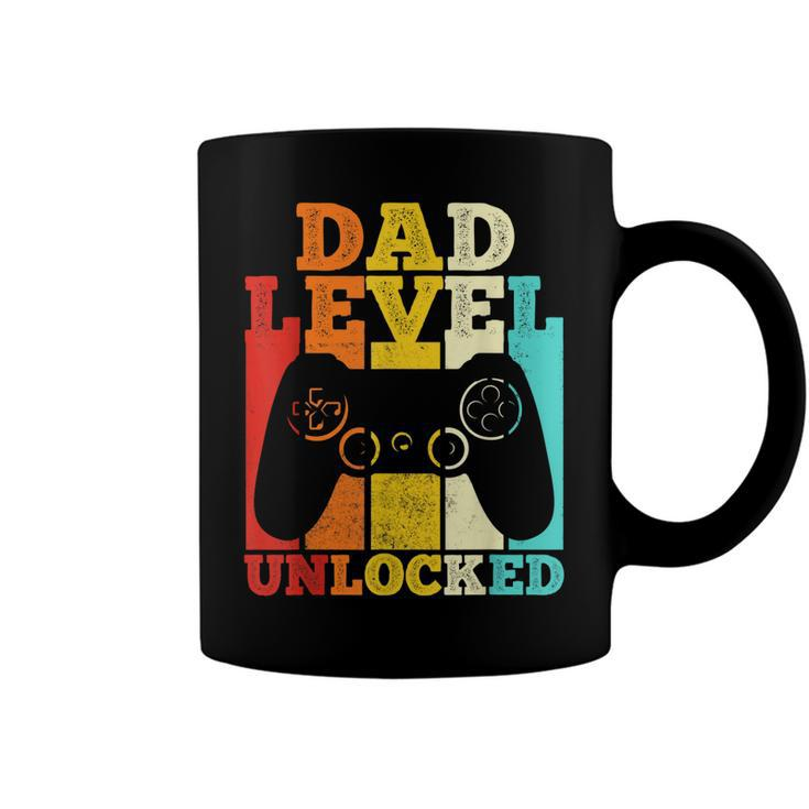 Mens Pregnancy Announcement Dad Level Unlocked Soon To Be Father  V2 Coffee Mug