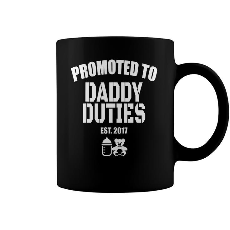 Mens Promoted To Daddy Duties  Gift For New Dad Coffee Mug
