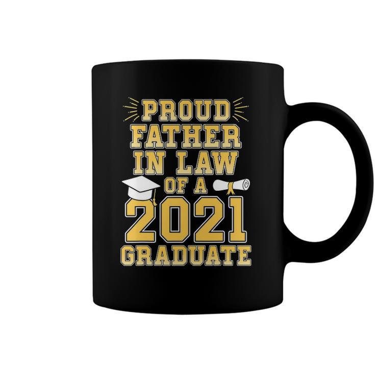Mens Proud Father In Law Of A 2021 Graduate School Graduation Coffee Mug