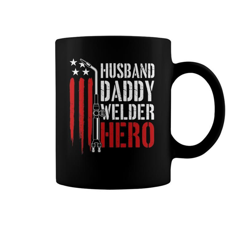 Mens Proud Welding Husband Daddy Welder Hero Weld Fathers Day Coffee Mug