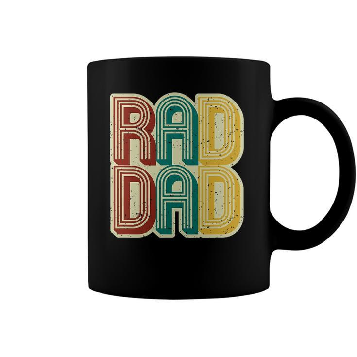 Mens Rad Dad  Vintage Retro Fathers Day Gift Coffee Mug
