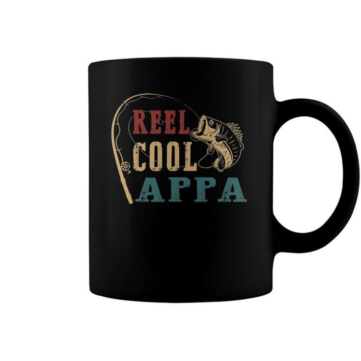 Mens Reel Cool Appa  Fishing Fathers Day Coffee Mug