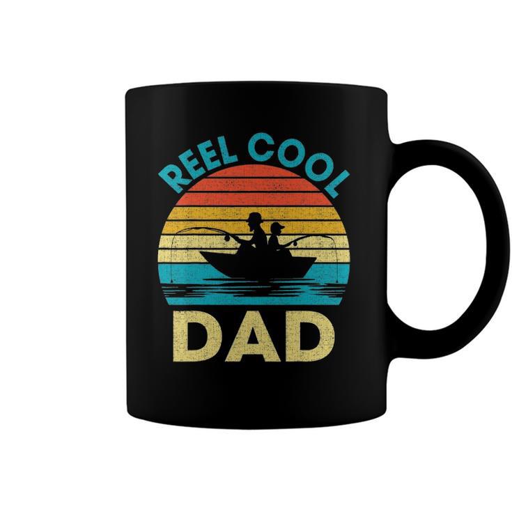 Mens Reel Cool Dad  Fathers Day Gift For Fishing Dad Grandpa Coffee Mug