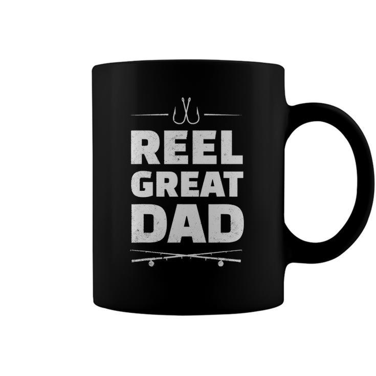 Mens Reel Great Dad - Fishing Gift Fisherman Father Coffee Mug