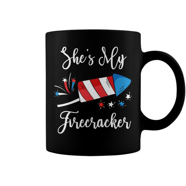 Mens Shes My Firecracker  Funny 4Th Of July  For Men   Coffee Mug