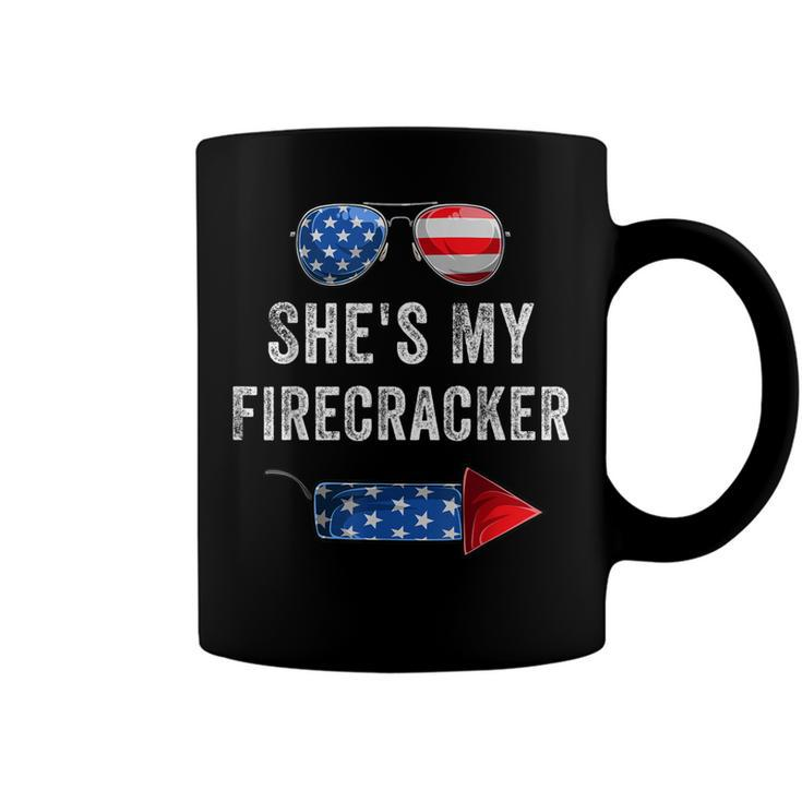Mens Shes My Firecracker His And Hers 4Th July Matching Couples  Coffee Mug