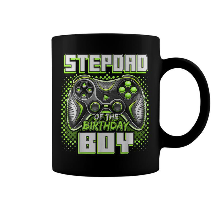 Mens Stepdad Of The Birthday Boy Matching Family Video Game Party V2 Coffee Mug