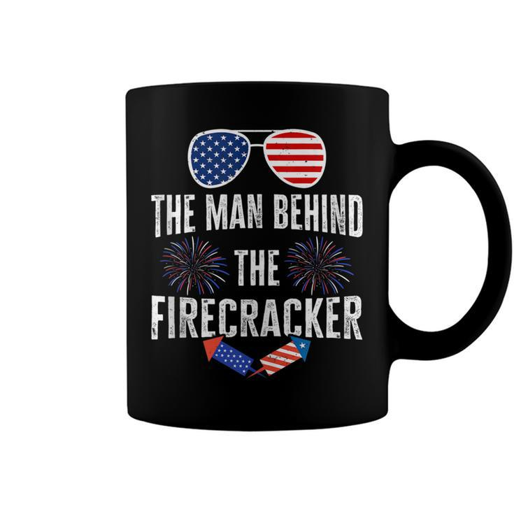 Mens The Man Behind The Firecraker 4Th Of July Pregnancy Dad  Coffee Mug
