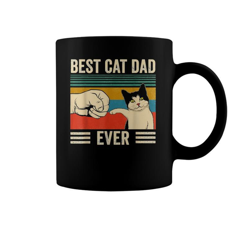 Mens Vintage Best Cat Dad Ever Bump Fit Classic Coffee Mug