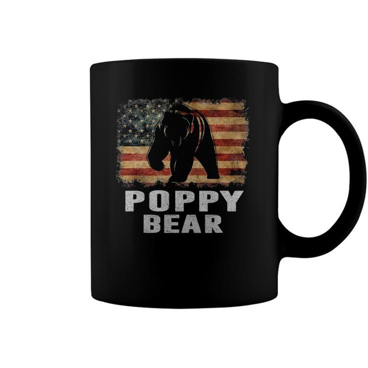 Mens Vintage Poppy Bear Poppy Fathers Day Dad Gift Coffee Mug
