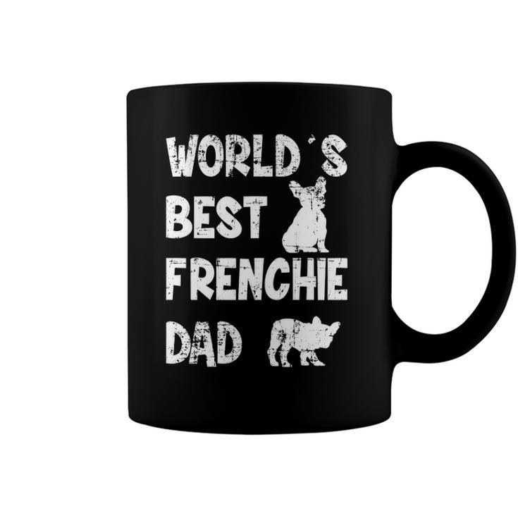 Mens Worlds Best Frenchie Dad French Bulldog Dog Lover Coffee Mug