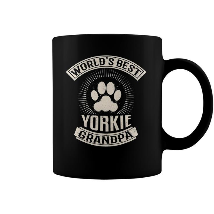 Mens Worlds Best Yorkie Grandpa Coffee Mug