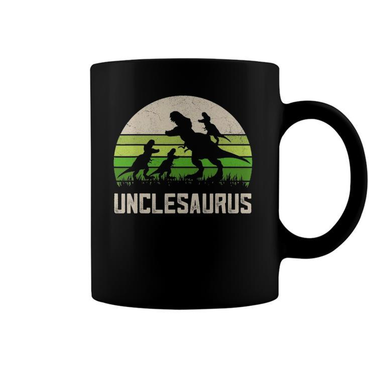 Mensrex Uncle Apparel Unclesaurus 3 Kids Dinosaur Coffee Mug