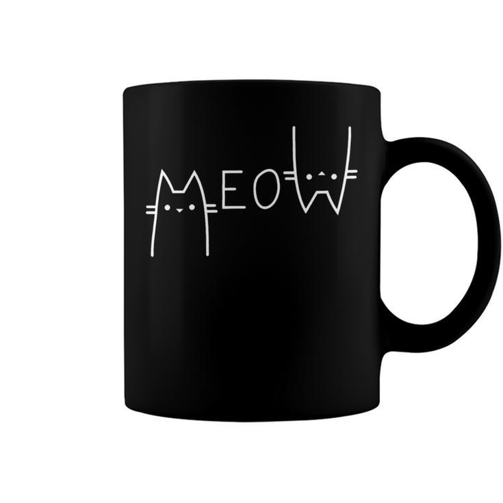 Meow Cat Shirt Meow Kitty Funny Cats Mom And Cat Dad   238 Trending Shirt Coffee Mug