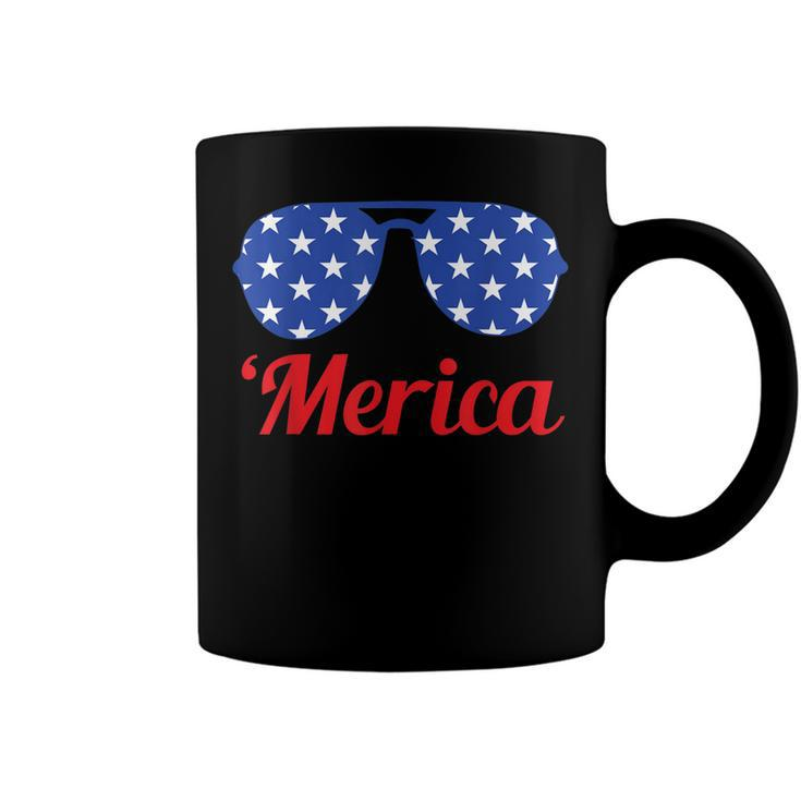 Merica Patriotic American Flag Pride Fourth Of July T  V2 Coffee Mug