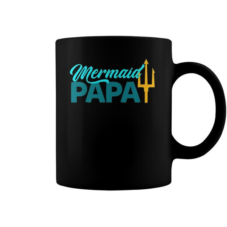 Mermaid Papa Mermaid Security Party Mens Gift Coffee Mug