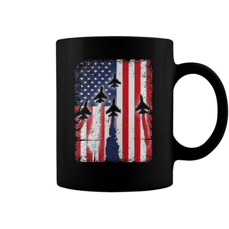 Missing Man Military Formation Patriotic Flag Coffee Mug