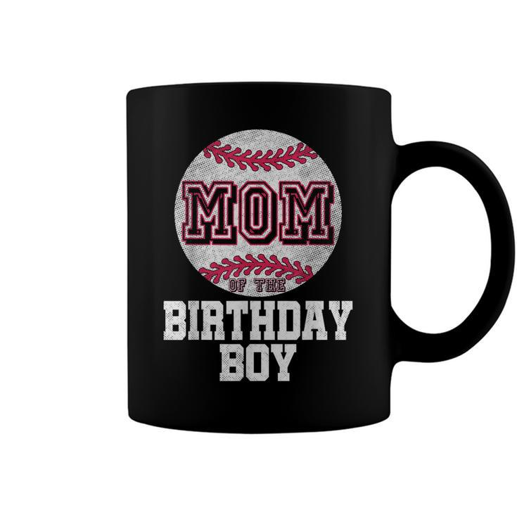 Mom Of The Birthday Boy Baseball Player Vintage Retro  Coffee Mug