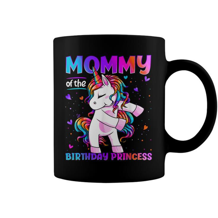 Mommy Of The Birthday Princess Girl Flossing Unicorn Mom Coffee Mug