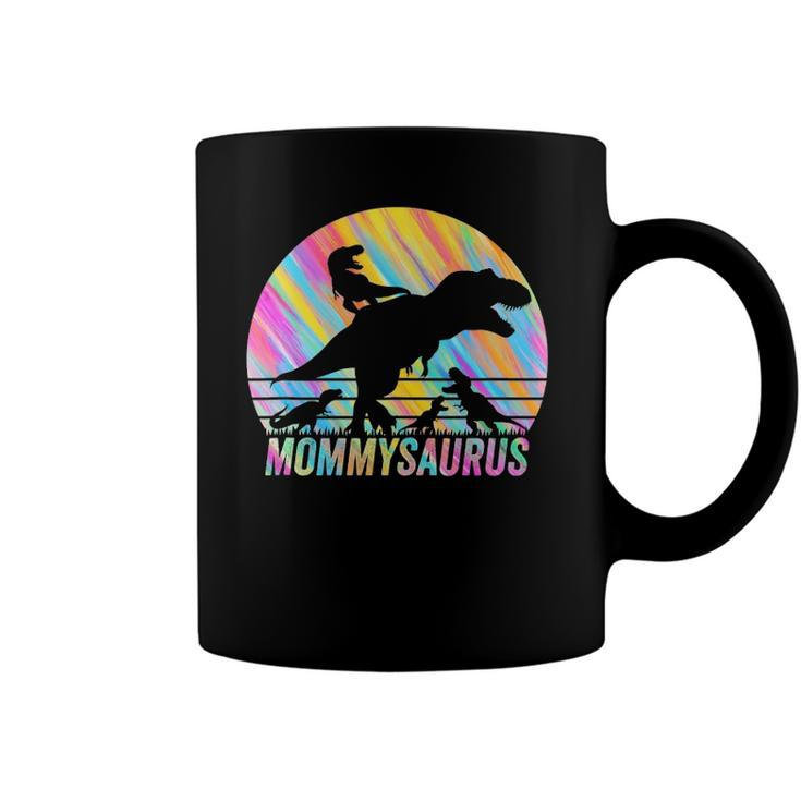 Mommysaurus Dinosaur Vintage Retro 4 Kids Lover Gift Coffee Mug