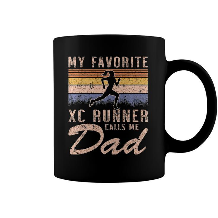 My Favorite Cross Country Runner Calls Me Dad - Running Girl Coffee Mug