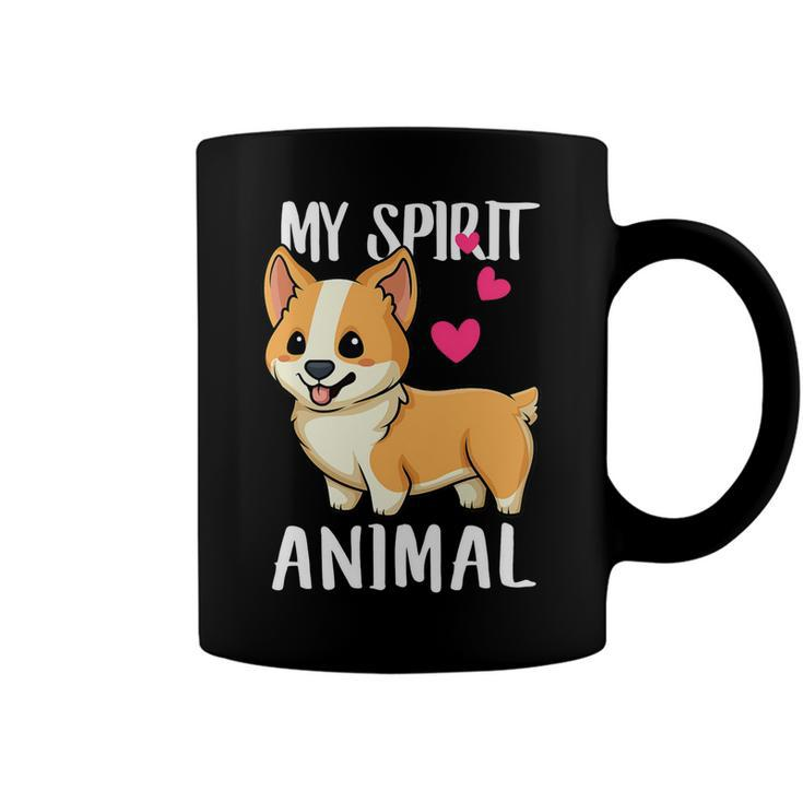 My Spirit Animal Corgi Dog Love-R Dad Mom Boy Girl Funny Coffee Mug