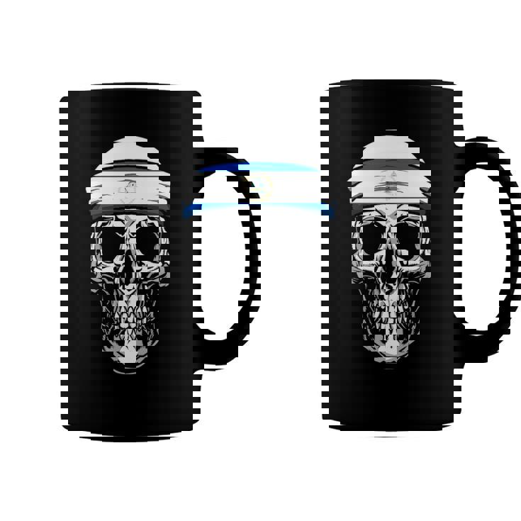 Nationality Country Origin Skull Flag Nicaragua Coffee Mug
