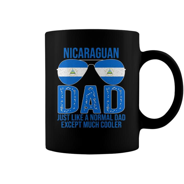 Nicaraguan Dad Nicaragua Flag Sunglasses Fathers Day Coffee Mug