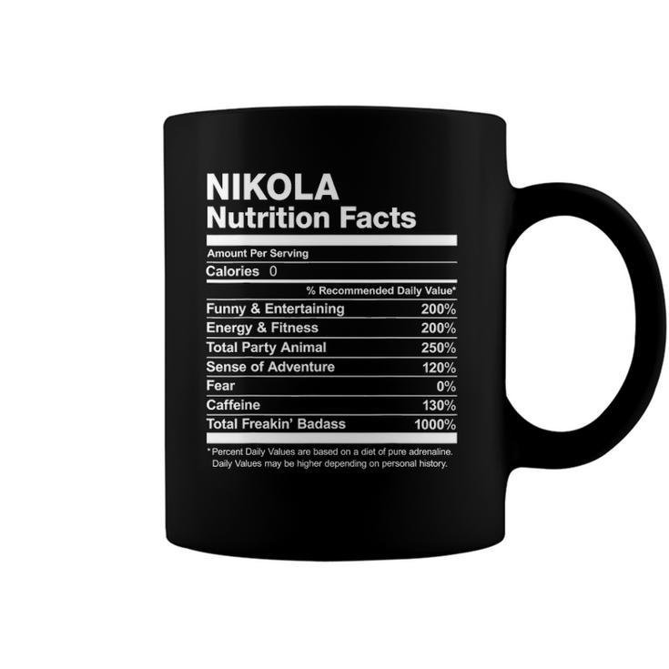 Nikola Nutrition Facts Name Family Funny Coffee Mug