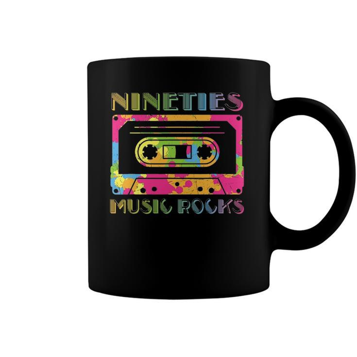 Nineties Cassette Music Rocks- 90S Coffee Mug