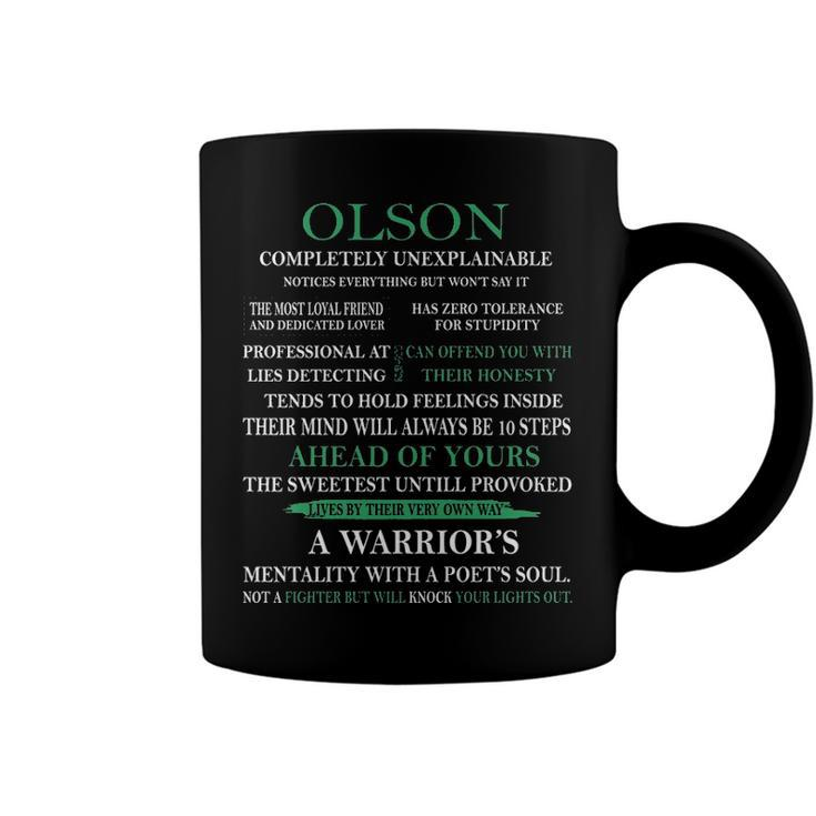 Olson Name Gift   Olson Completely Unexplainable Coffee Mug