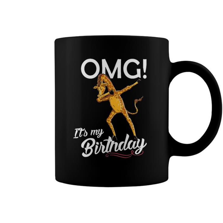 Omg Its My Birthday Dabbing Giraffe Dab Dance Coffee Mug