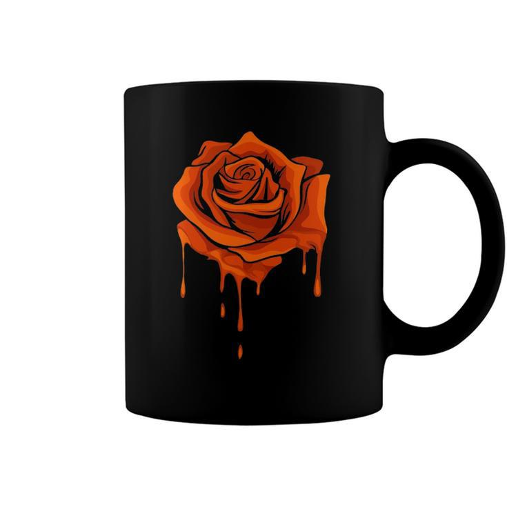 Orange Melting Rose - Garden Gardener Botanist Flowers Rose Coffee Mug