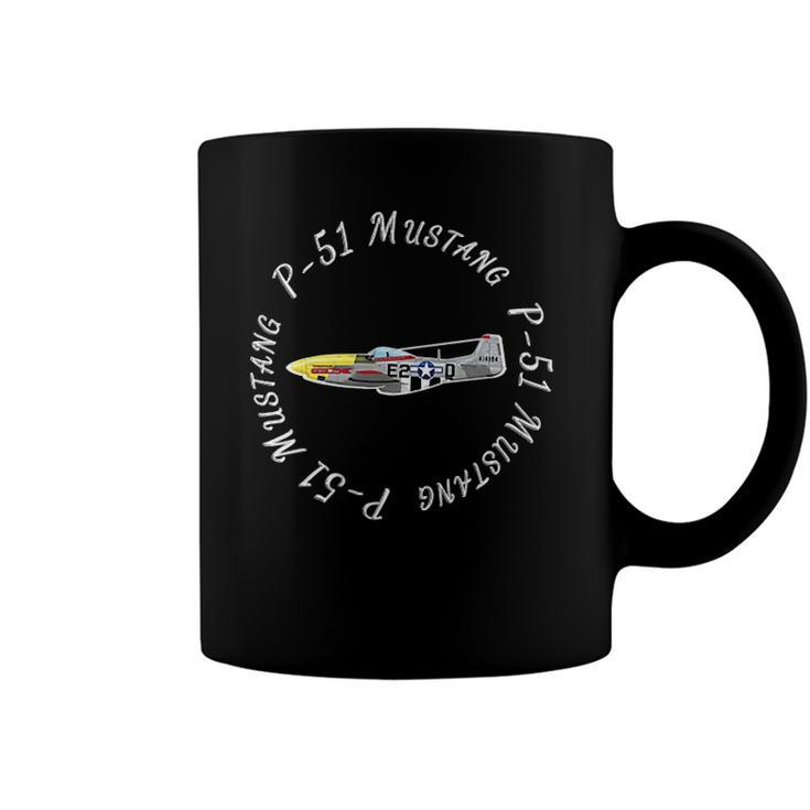 P 51 Mustang Tshir Military Aircraft Coffee Mug