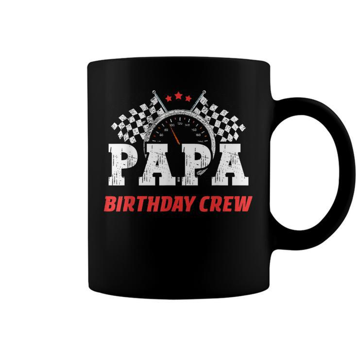 Papa Birthday Crew Race Car Racing Car Driver Dad Daddy  Coffee Mug