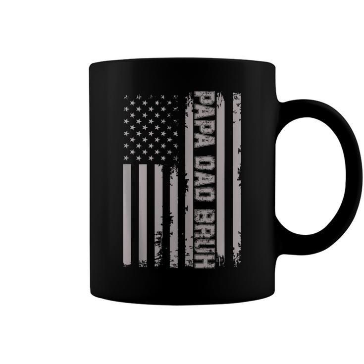 Papa Dad Bruh Fathers Day 4Th Of July Us Vintage Gift 2022  Coffee Mug
