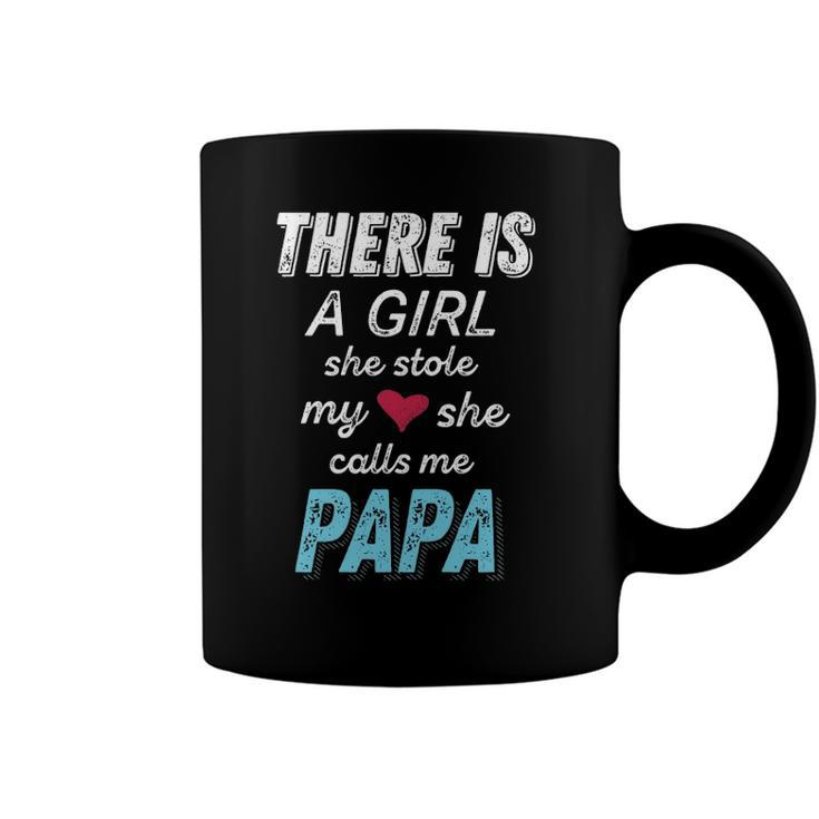 Papa Gifts From Daughter She Stole My Heart Coffee Mug