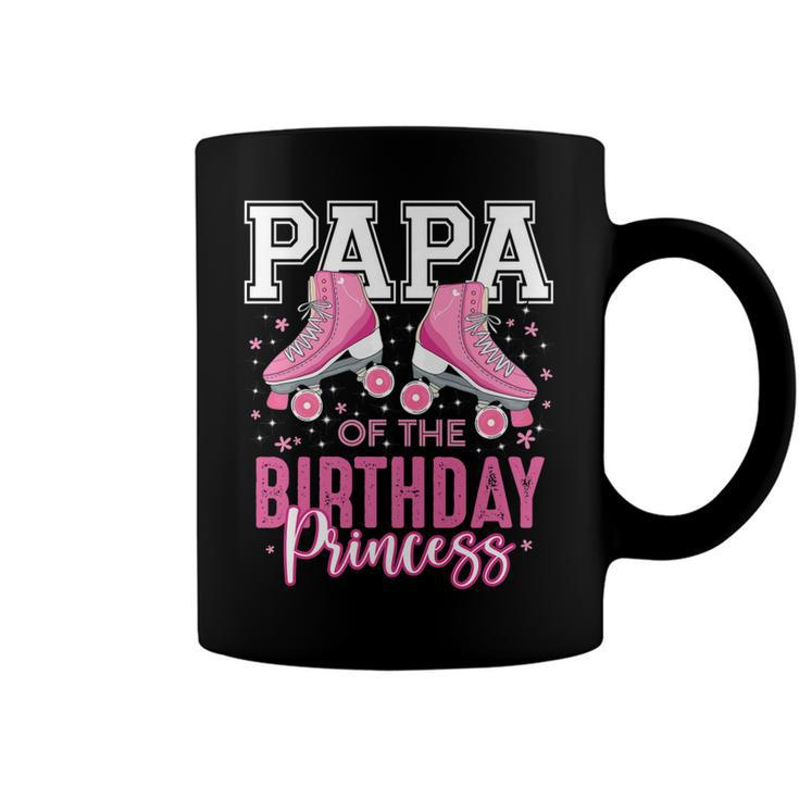 Papa Of The Birthday Princess Roller Skating B-Day Matching   Coffee Mug