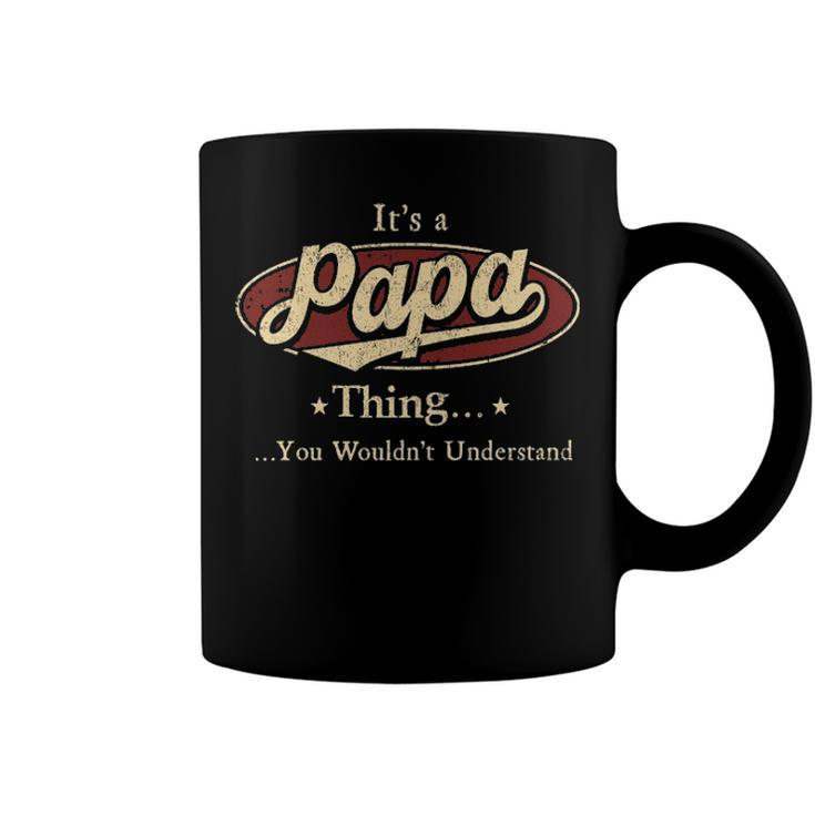 Papa Shirt Personalized Name Gifts T Shirt Name Print T Shirts Shirts With Name Papa Coffee Mug