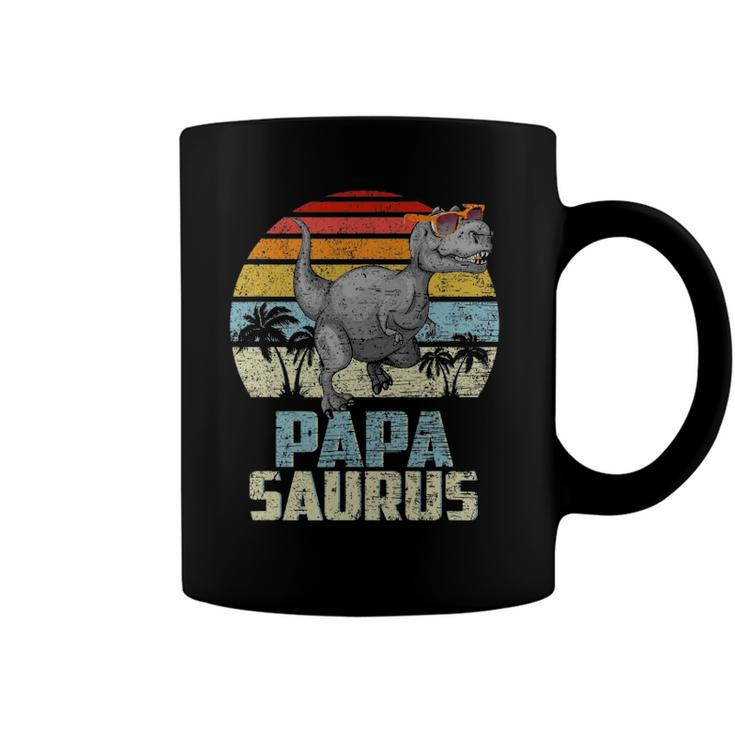 Papasaurus Rex Dinosaur Papa Saurus Family Matching Coffee Mug