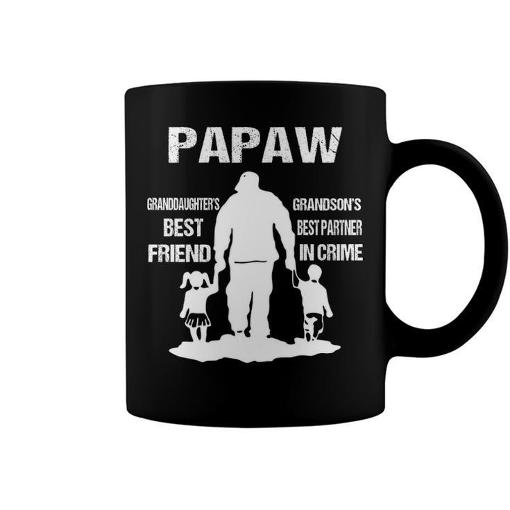 Papaw Grandpa Gift   Papaw Best Friend Best Partner In Crime Coffee Mug