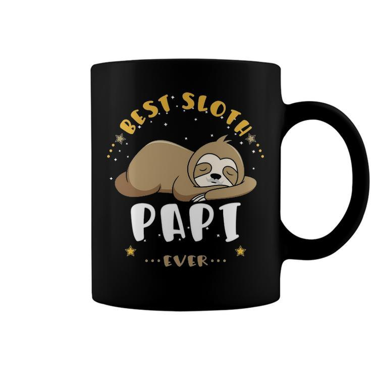 Papi Grandpa Gift   Best Sloth Papi Ever Coffee Mug