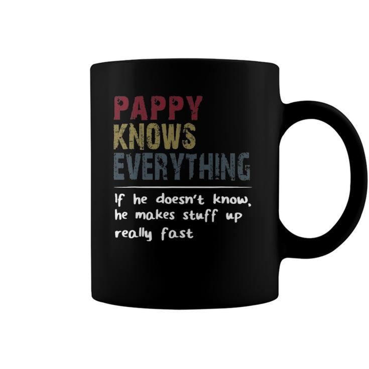 Pappy Knows Everything If He Doesnt Know Fathers Day Coffee Mug