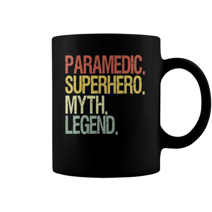 Paramedic Superhero Myth Legend Vintage Retro Coffee Mug