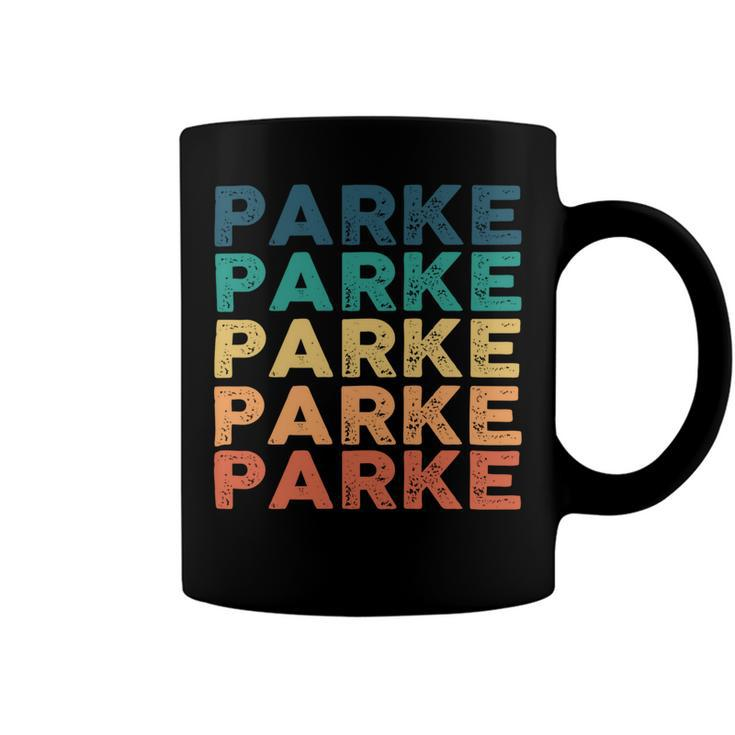 Parke Name Shirt Parke Family Name Coffee Mug