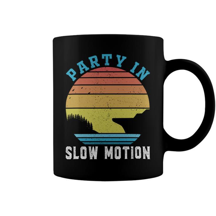 Party In Slow Motion Vintage Funny Boating Boating Gifts Coffee Mug
